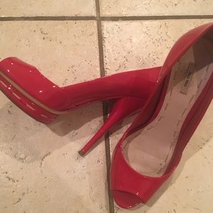 Authentic Patent Leather Red Miu Miu Heels